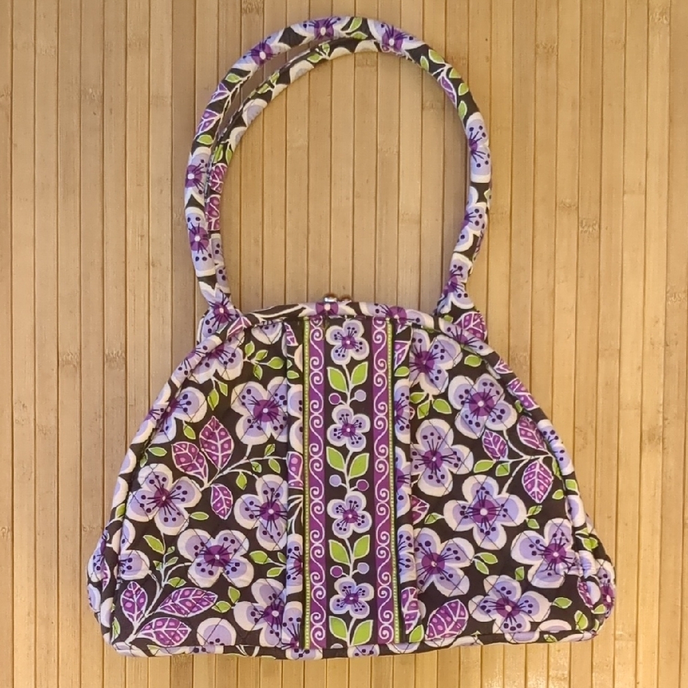 Vera Bradley Purple & Green Floral Purse
